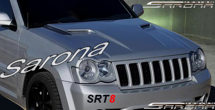 Custom Jeep Grand Cherokee  SUV/SAV/Crossover Hood (2005 - 2010) - $980.00 (Part #JP-008-HD)